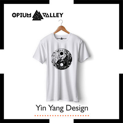 Yin-Yang Round Neck T-Shirts