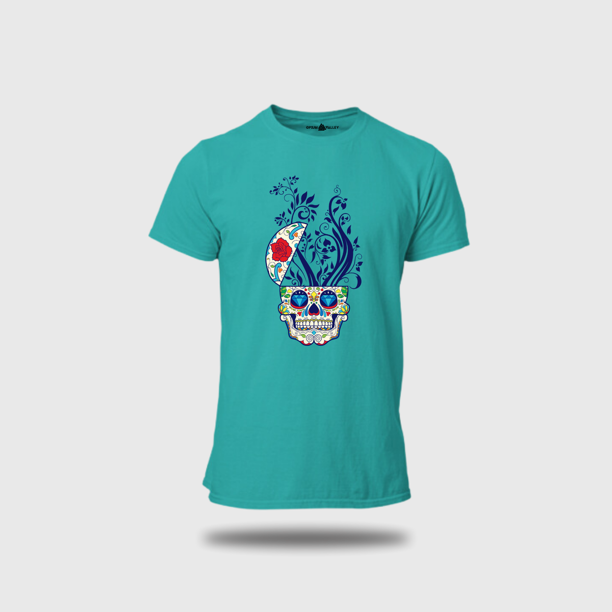 Men's Trippy Head Graphic T-Shirt - Mind-Bending Psychedelic Art