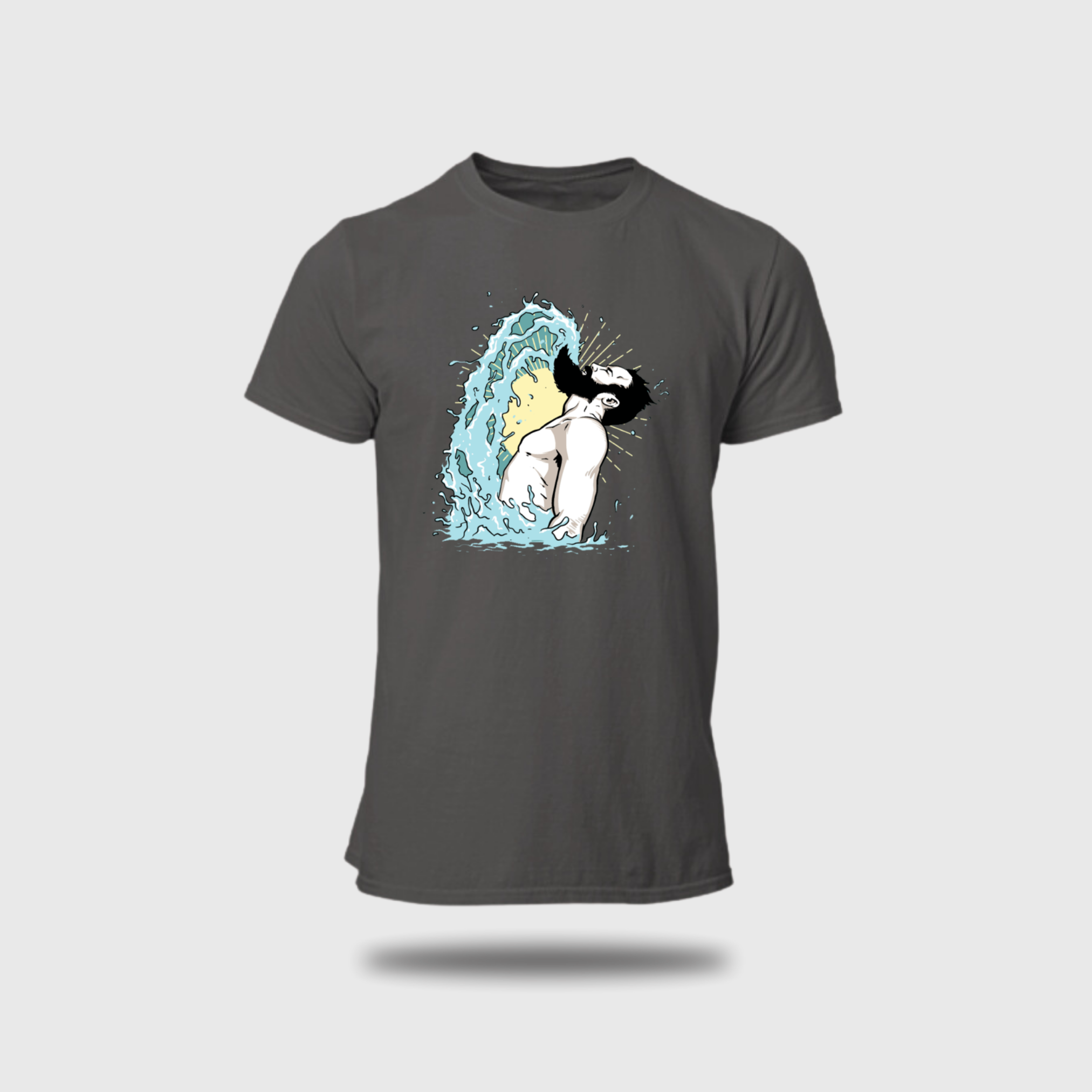 Beard Splash - Round Neck T-Shirt - OPIUM VALLEY