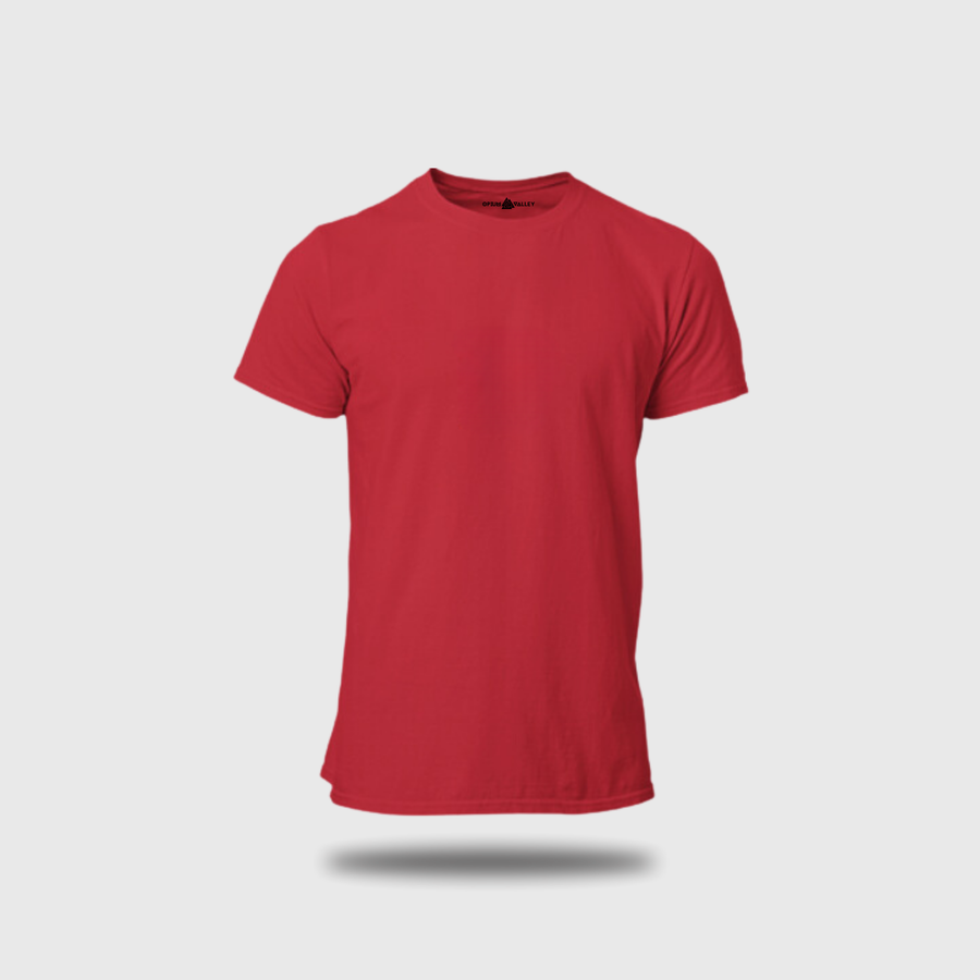 Red - Round Neck T-Shirt