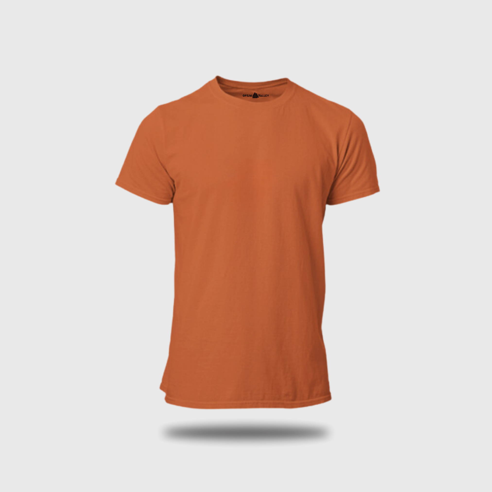 Orange - Round Neck T-Shirt - OPIUM VALLEY