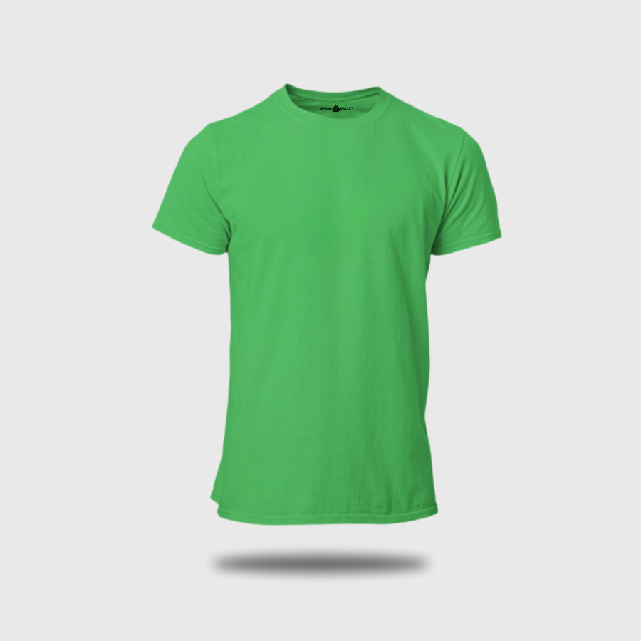 Light Green - Round Neck T-Shirt