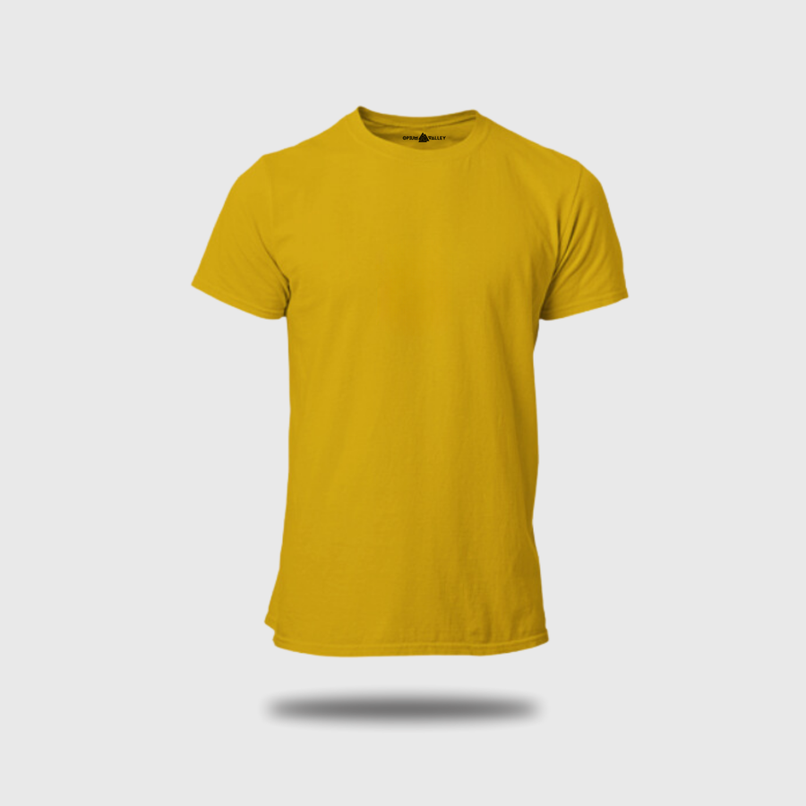 Golden Yellow - Round Neck T-Shirt