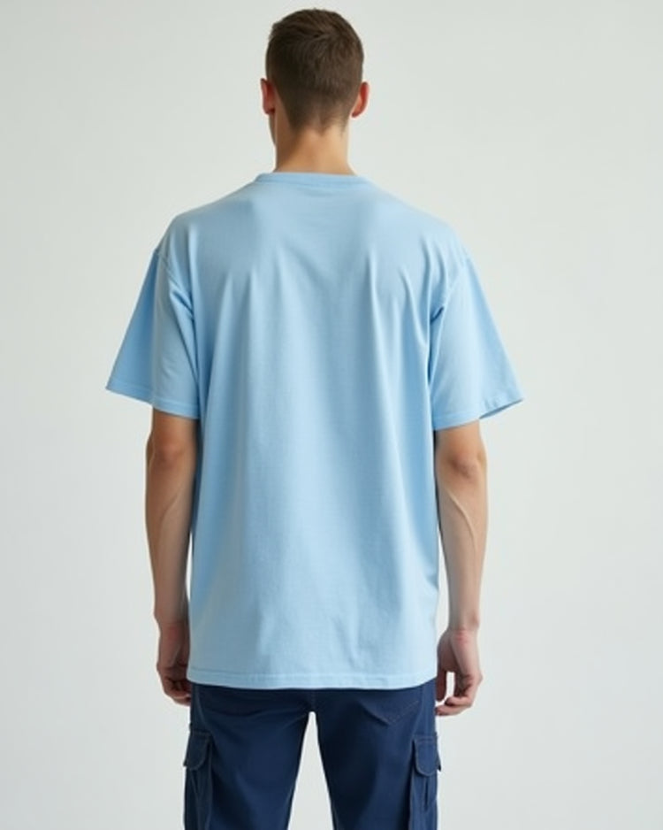 Men's Baby Blue Classic Tee - Relaxed Fit