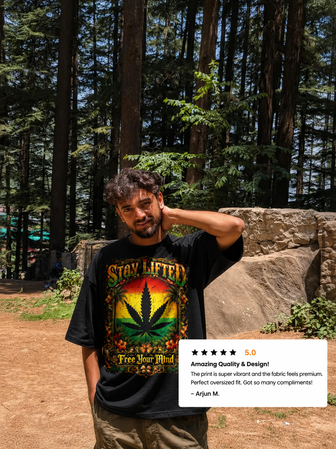 Stay Lifted Oversized Tee