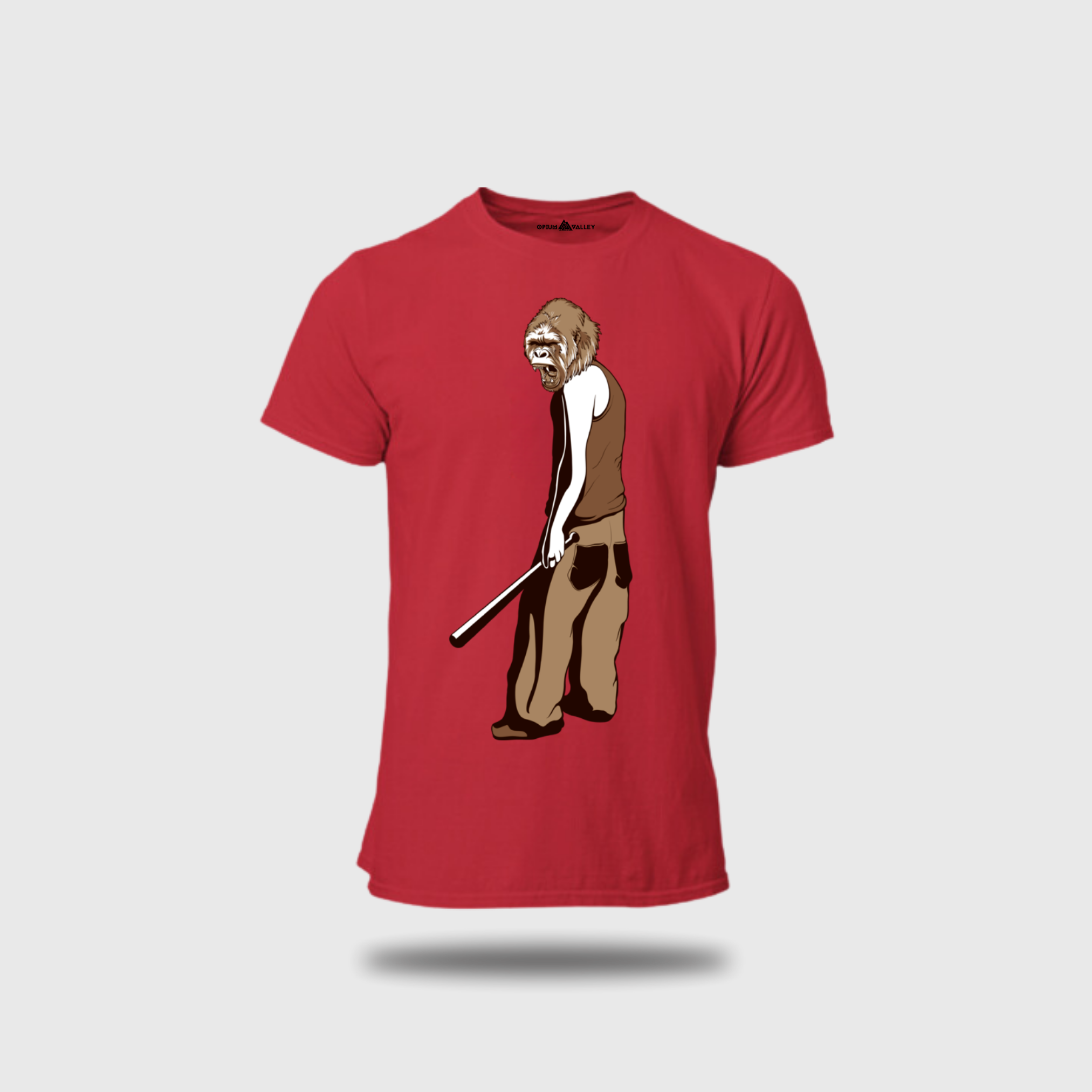 Angry Ape - Round Neck T-Shirt - OPIUM VALLEY