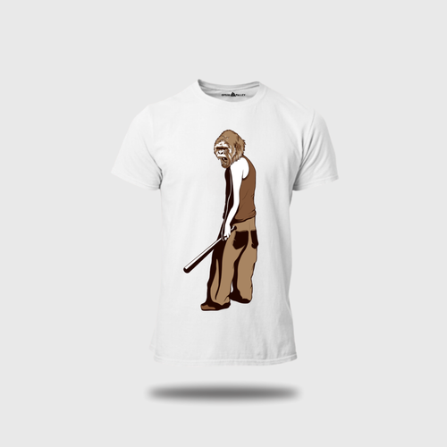 Angry Ape - Round Neck T-Shirt - OPIUM VALLEY