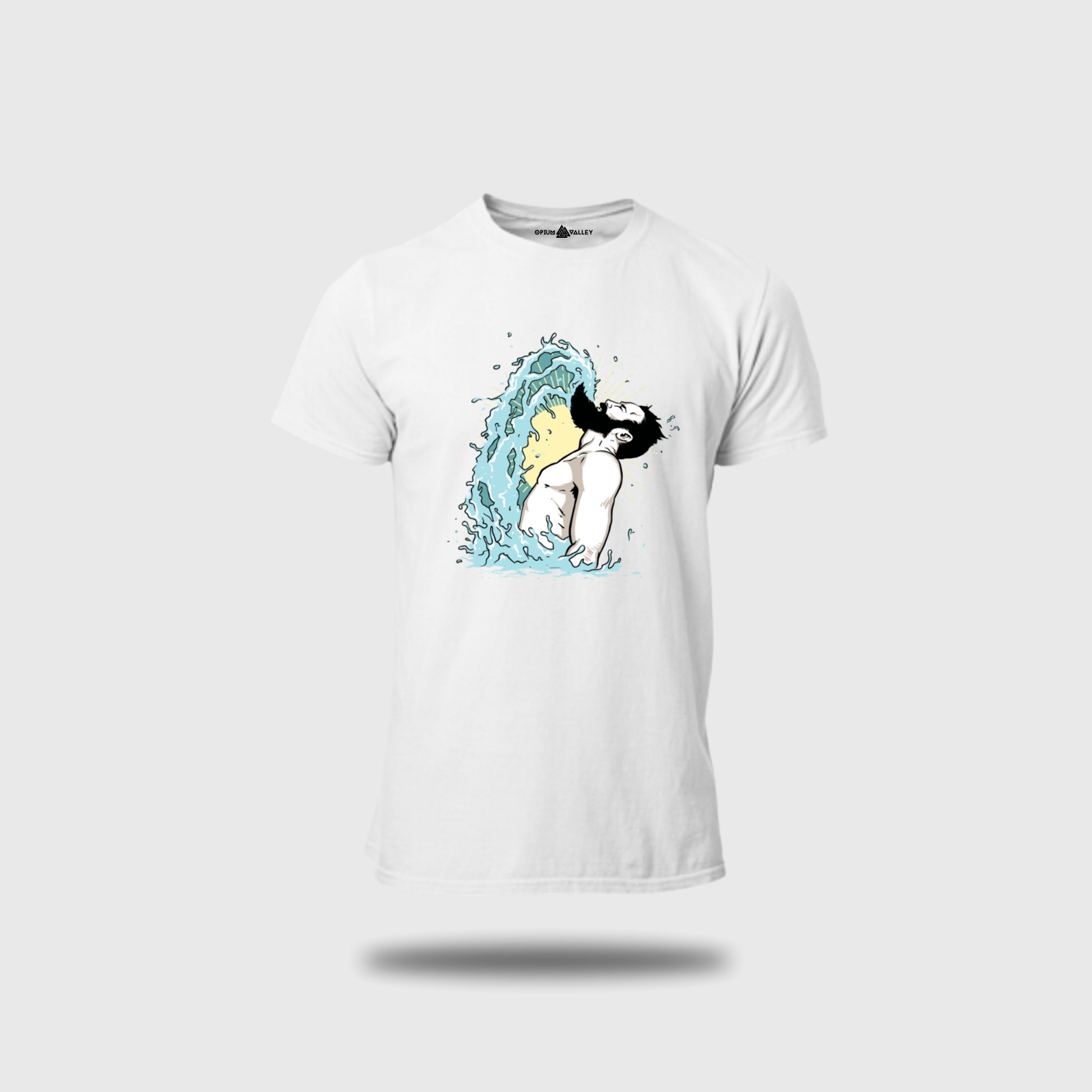 Beard Splash - Round Neck T-Shirt - OPIUM VALLEY