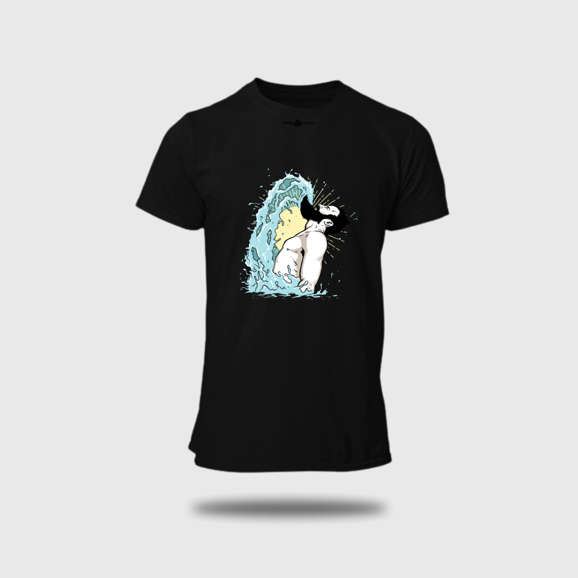 Beard Splash - Round Neck T-Shirt - OPIUM VALLEY
