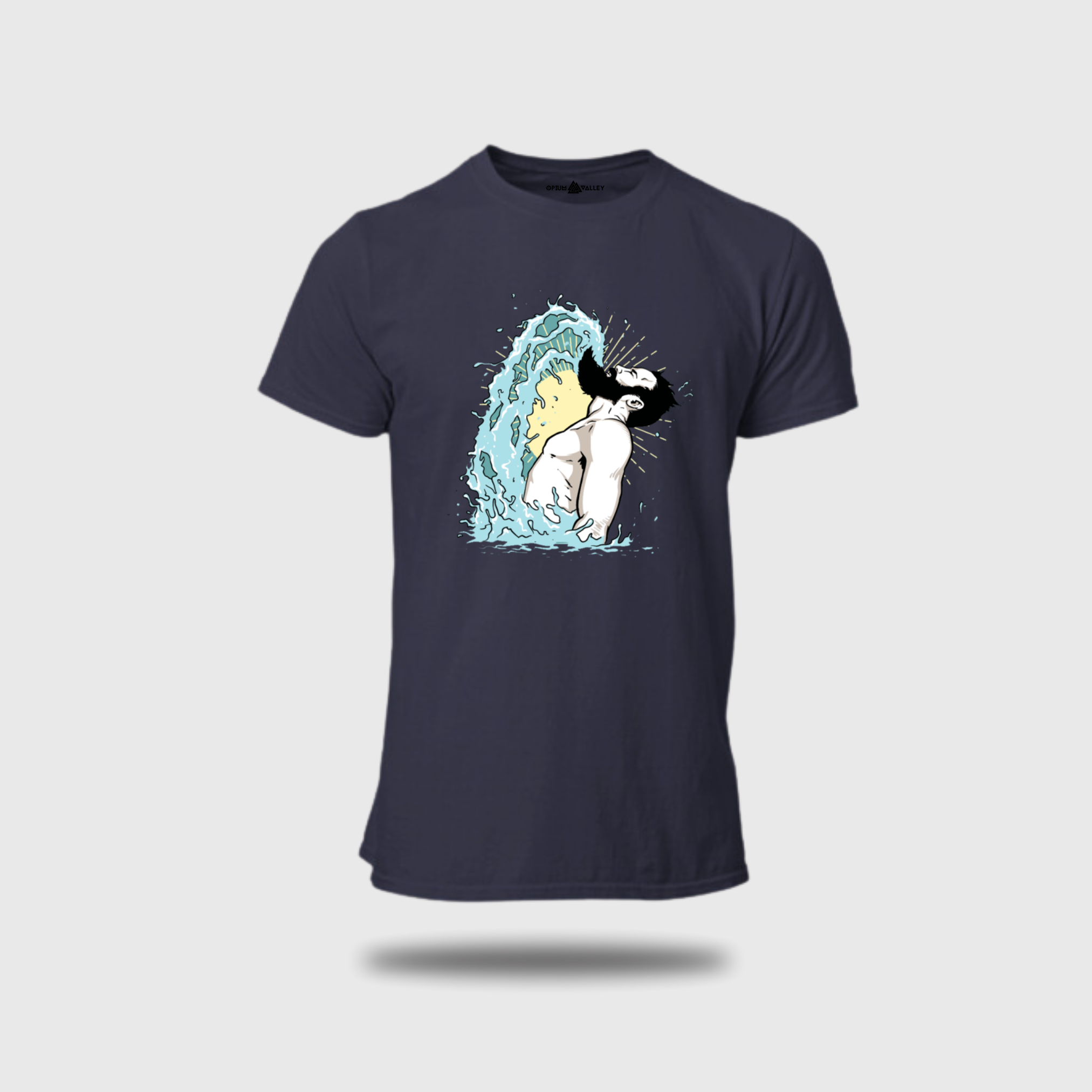 Beard Splash - Round Neck T-Shirt - OPIUM VALLEY