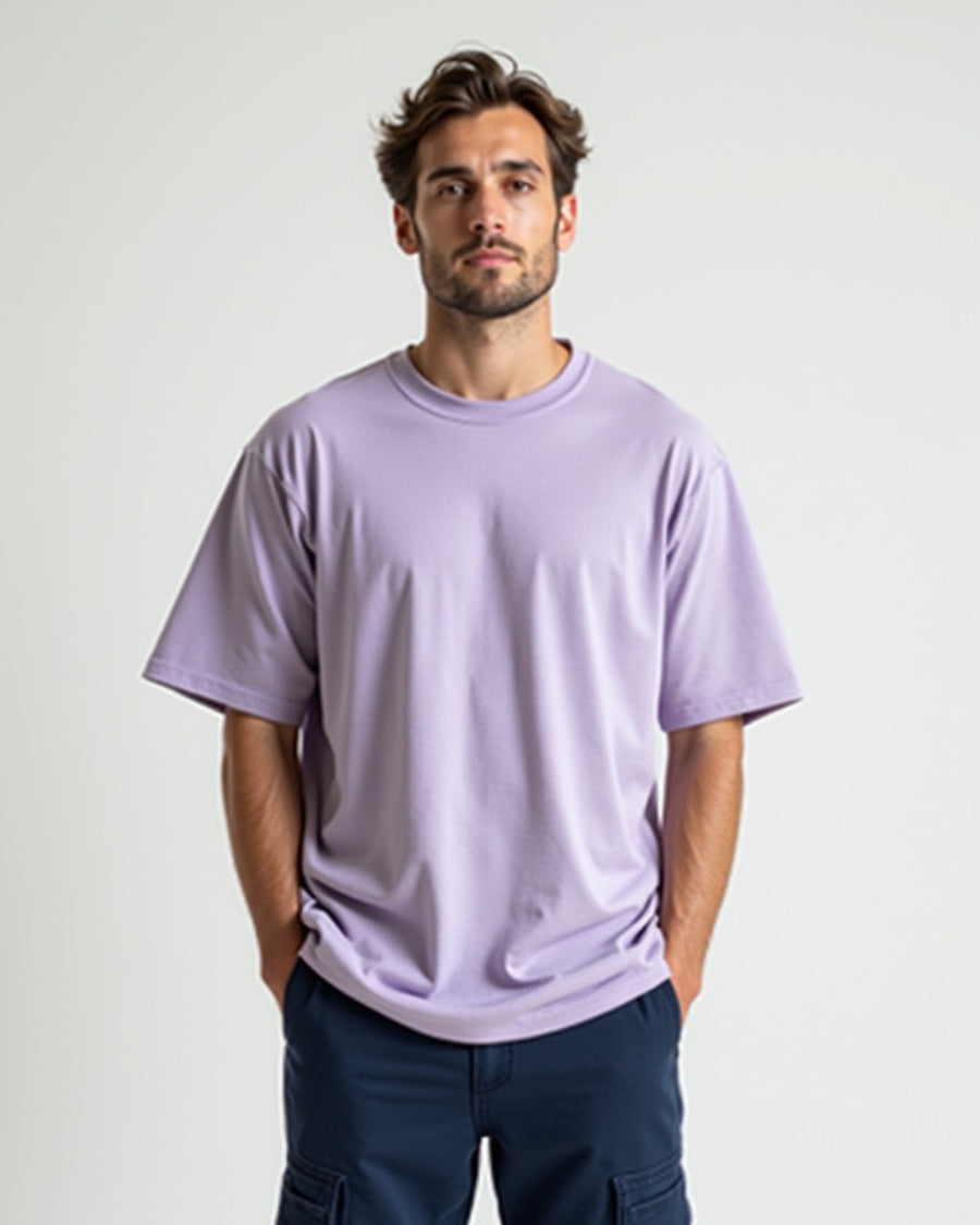 Lavender Oversized T-Shirt - Premium 240GSM Tee
