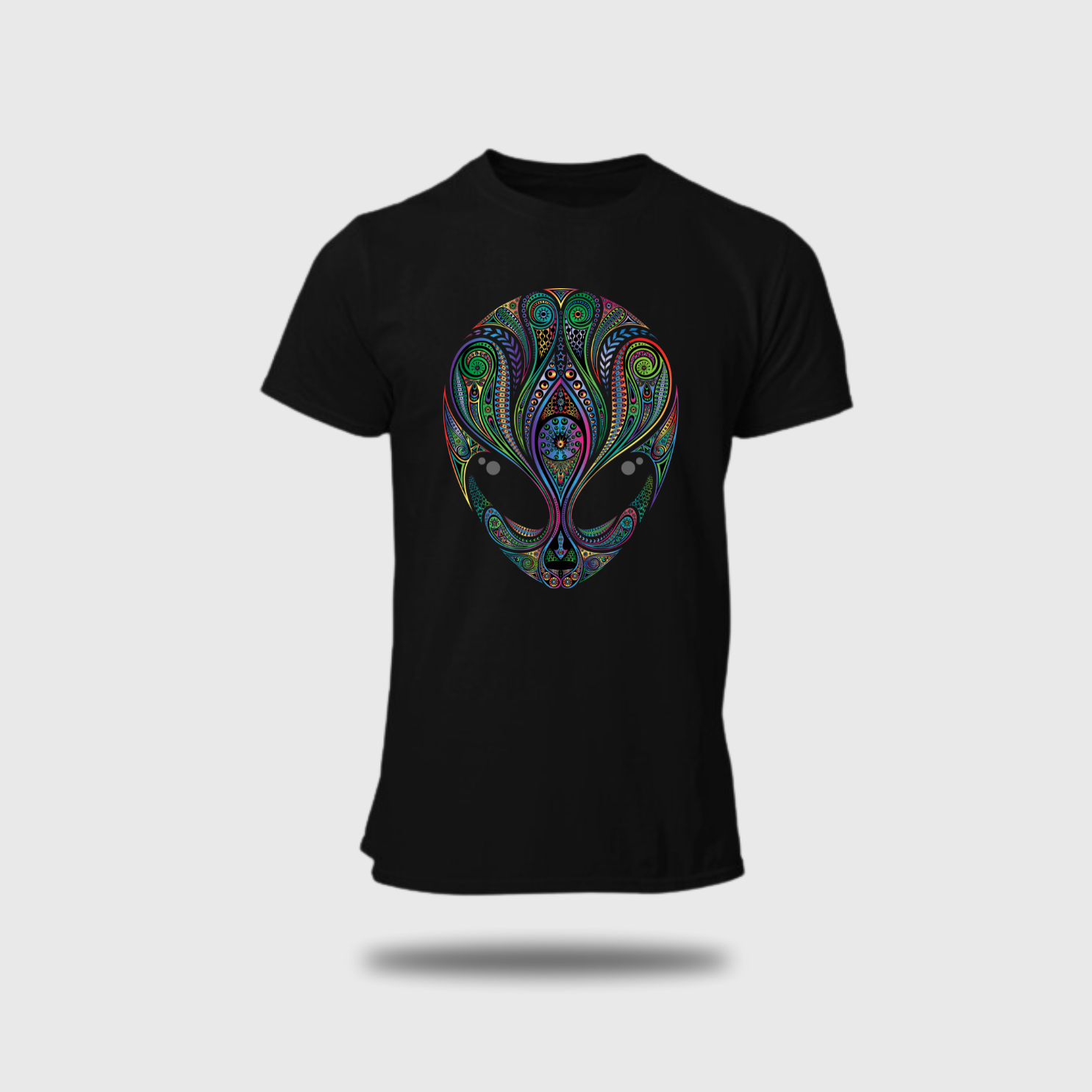 Alien Head - Round Neck T-Shirt