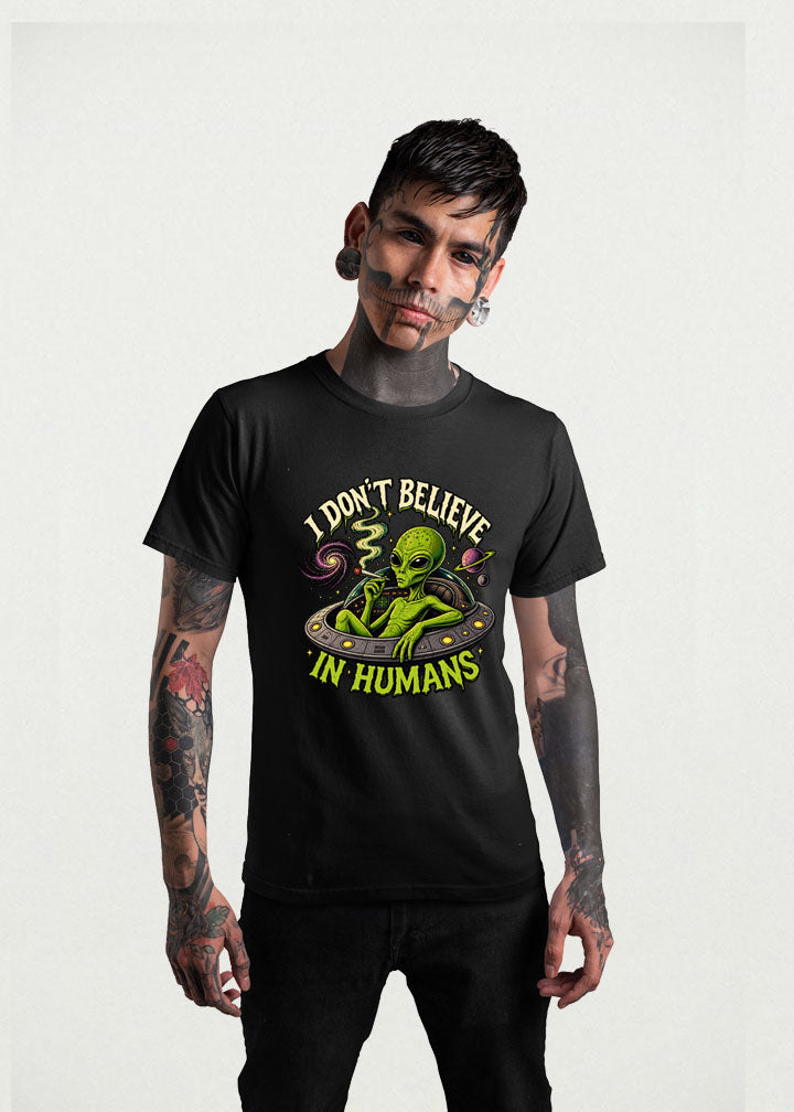 Men's alien psychedelic oversized t-shirt streetwear by Opium Valley
