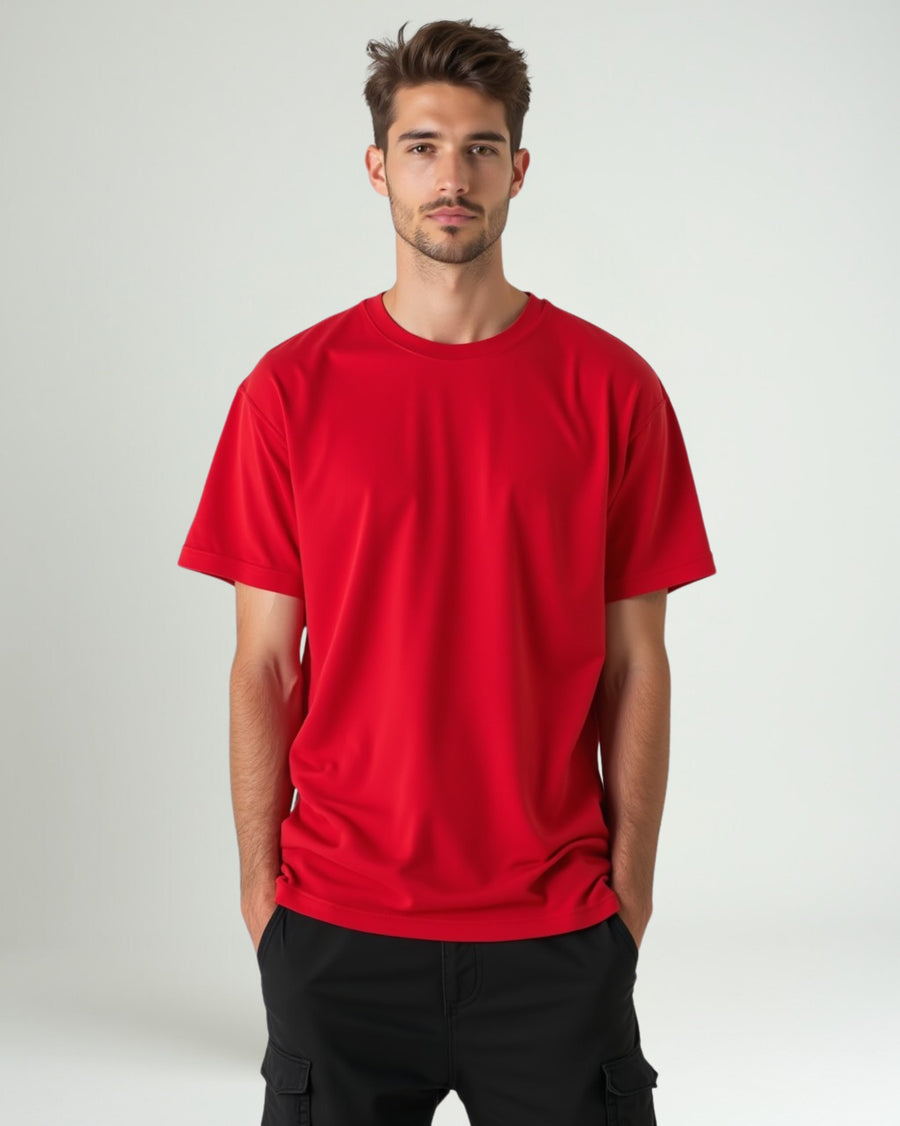 Red Classic Oversized T-Shirt