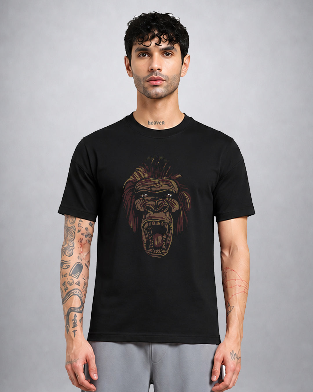 Ape psychedelic trippy T-shirt regular fit by Opium Valley