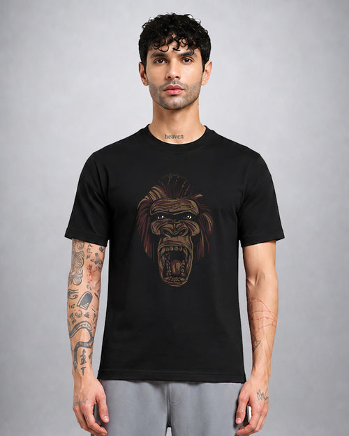 Ape psychedelic trippy T-shirt regular fit by Opium Valley