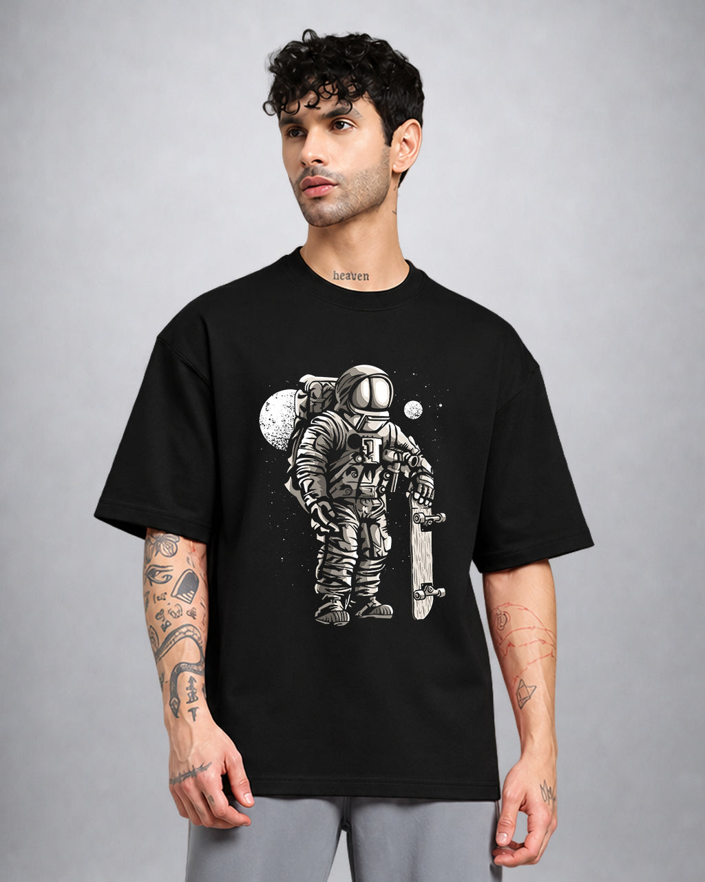 Astro Skater psychedelic trippy T-shirt oversized fit by Opium Valley