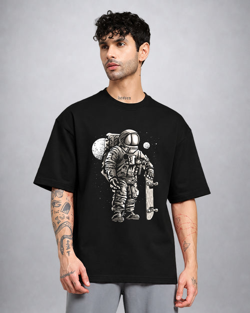 Astro Skater psychedelic trippy T-shirt oversized fit by Opium Valley