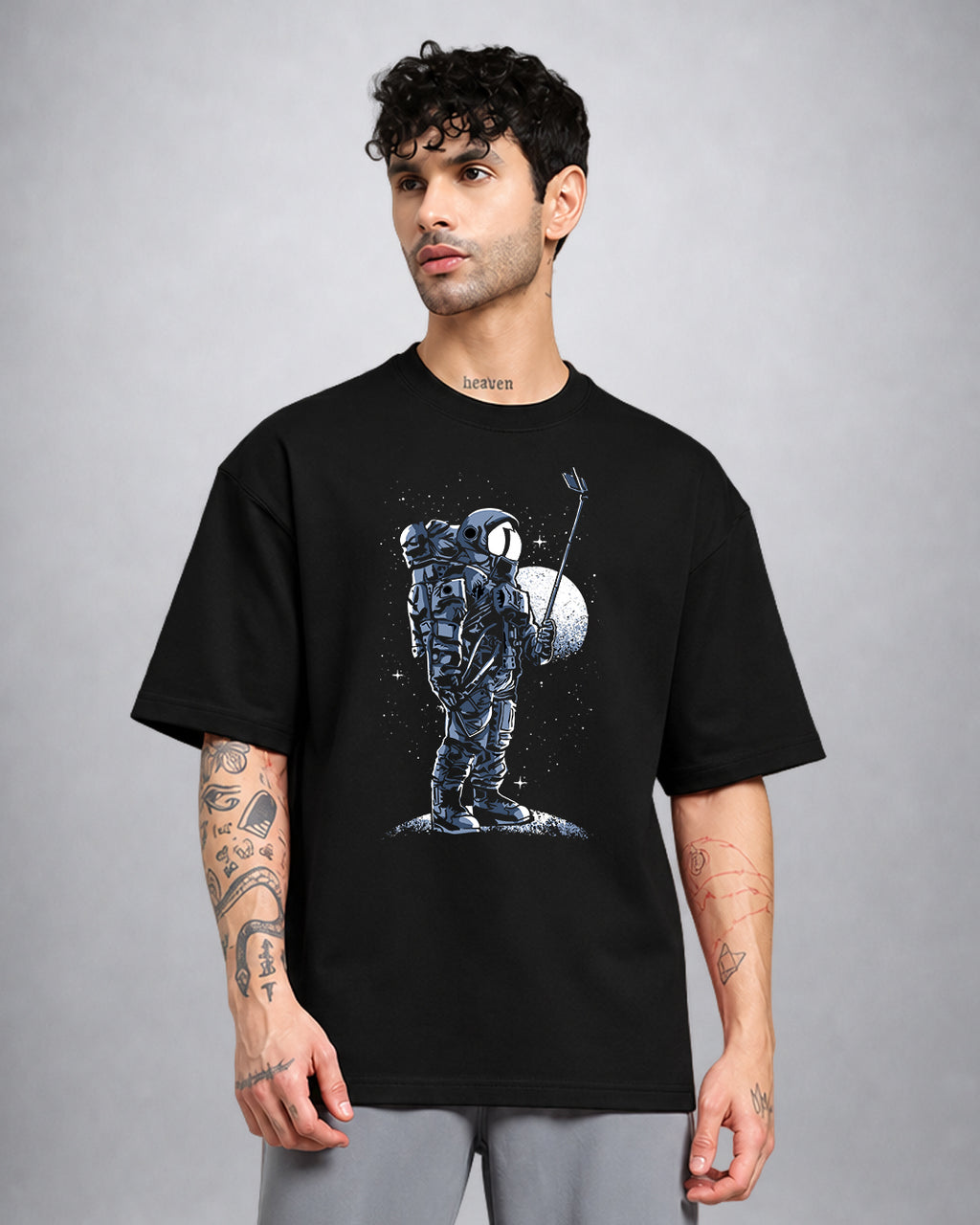 Astro Space psychedelic trippy T-shirt oversized fit by Opium Valley