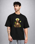 Bearly Legal psychedelic T-shirt oversized fit with trippy bear graphic by Opium Valley