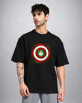 Captain Kush psychedelic T-shirt oversized fit with surreal trippy graphic by Opium Valley