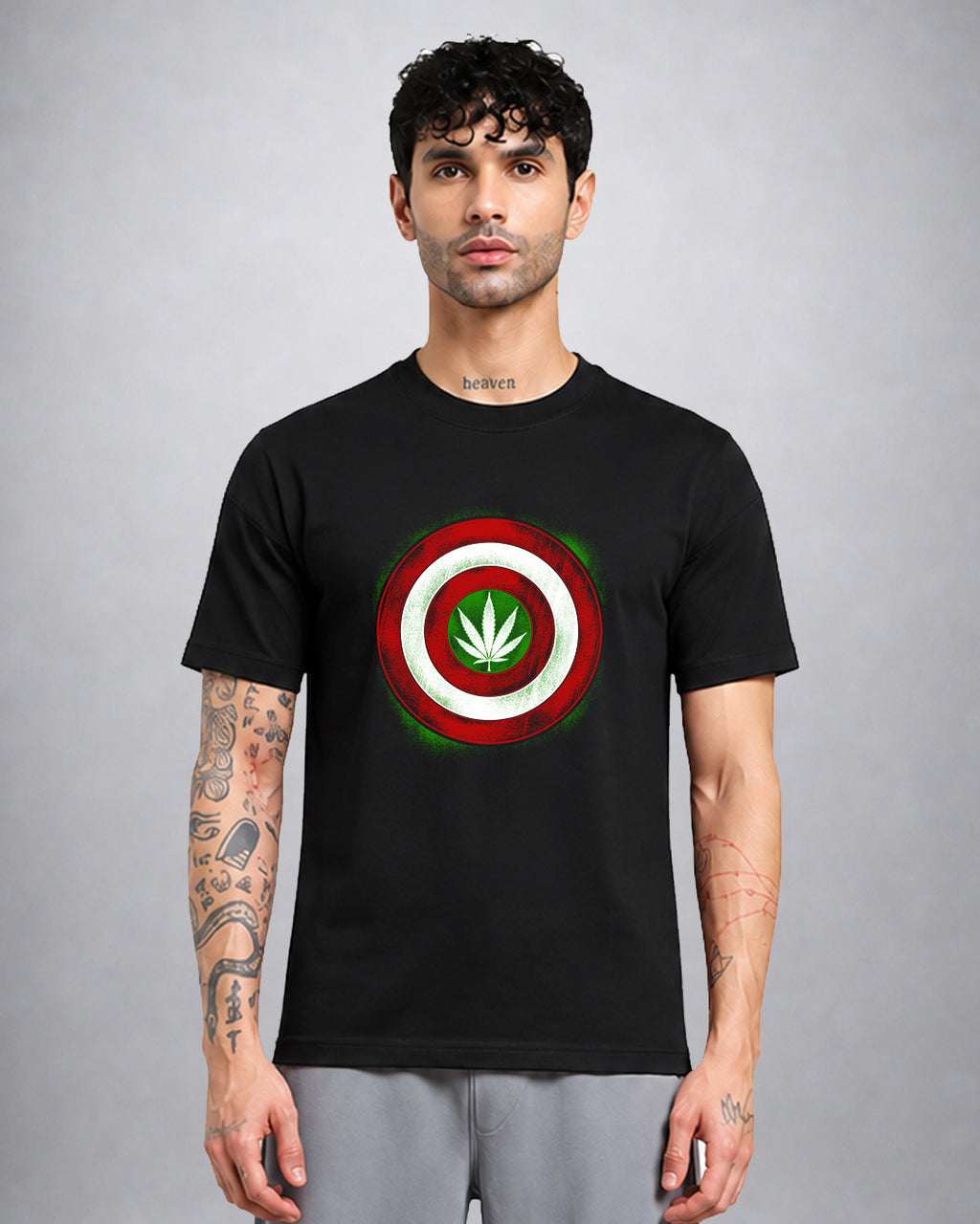 Captain Kush psychedelic T-shirt regular fit with surreal trippy graphic by Opium Valley