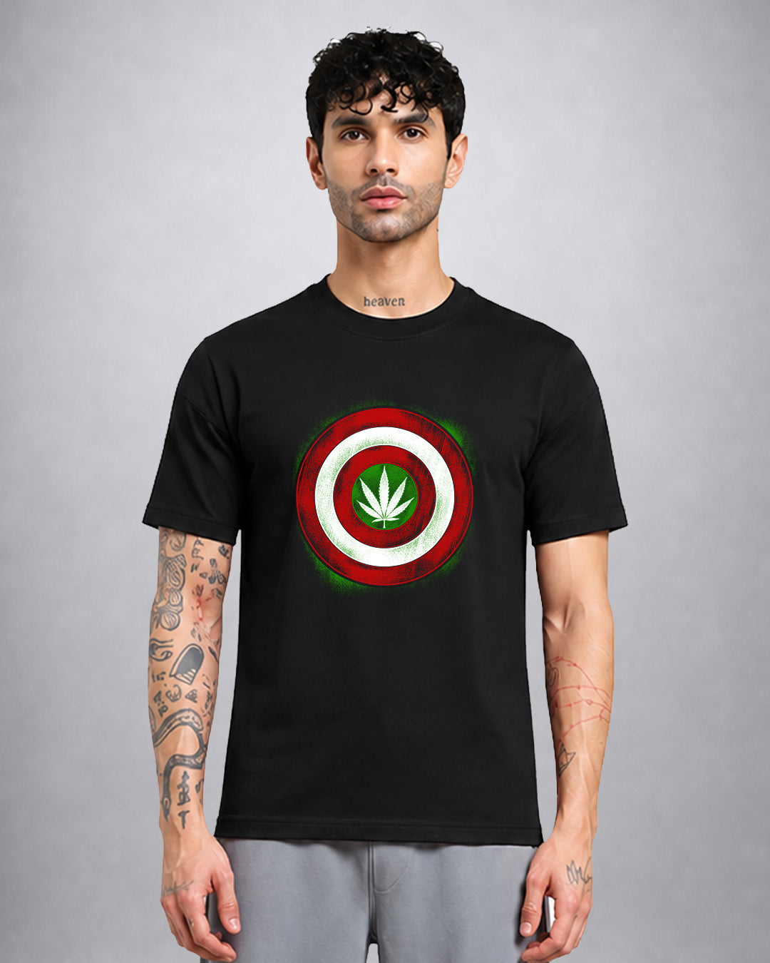 Captain Kush psychedelic T-shirt regular fit with surreal trippy graphic by Opium Valley