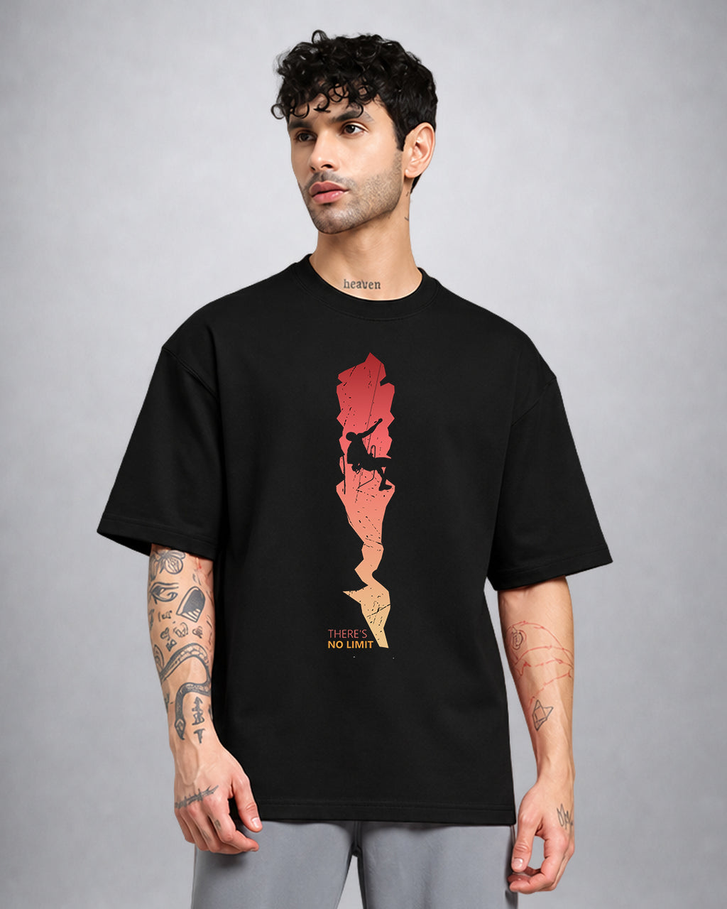Climb psychedelic T-shirt oversized fit with surreal trippy artwork by Opium Valley