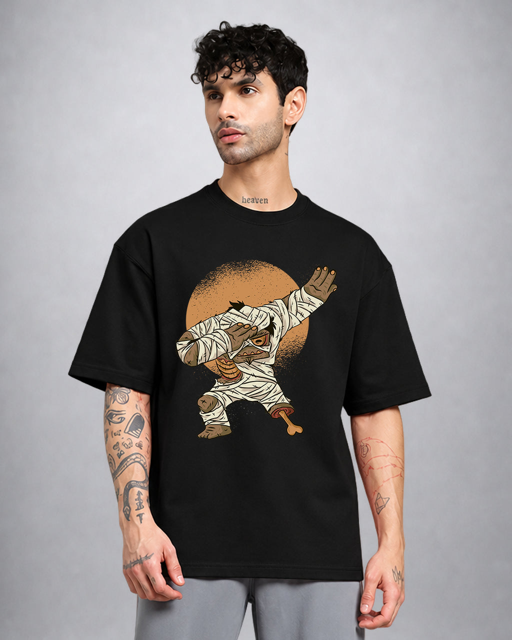 Dab Mummy Trippy T-Shirt oversized fit psychedelic streetwear by Opium Valley