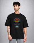 Devil Kush psychedelic T-shirt oversized fit with dark surreal graphic by Opium Valley