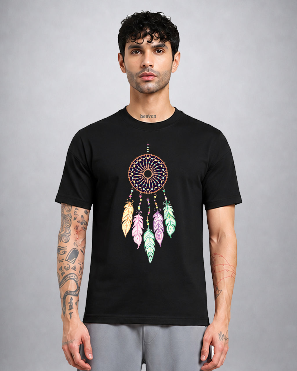 Dream Catcher psychedelic T-shirt regular fit with surreal trippy artwork by Opium Valley