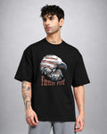 Forever Free psychedelic T-shirt oversized fit with trippy third-eye streetwear graphic