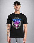Galactic Lion psychedelic T-shirt regular fit with cosmic trippy lion streetwear graphic
