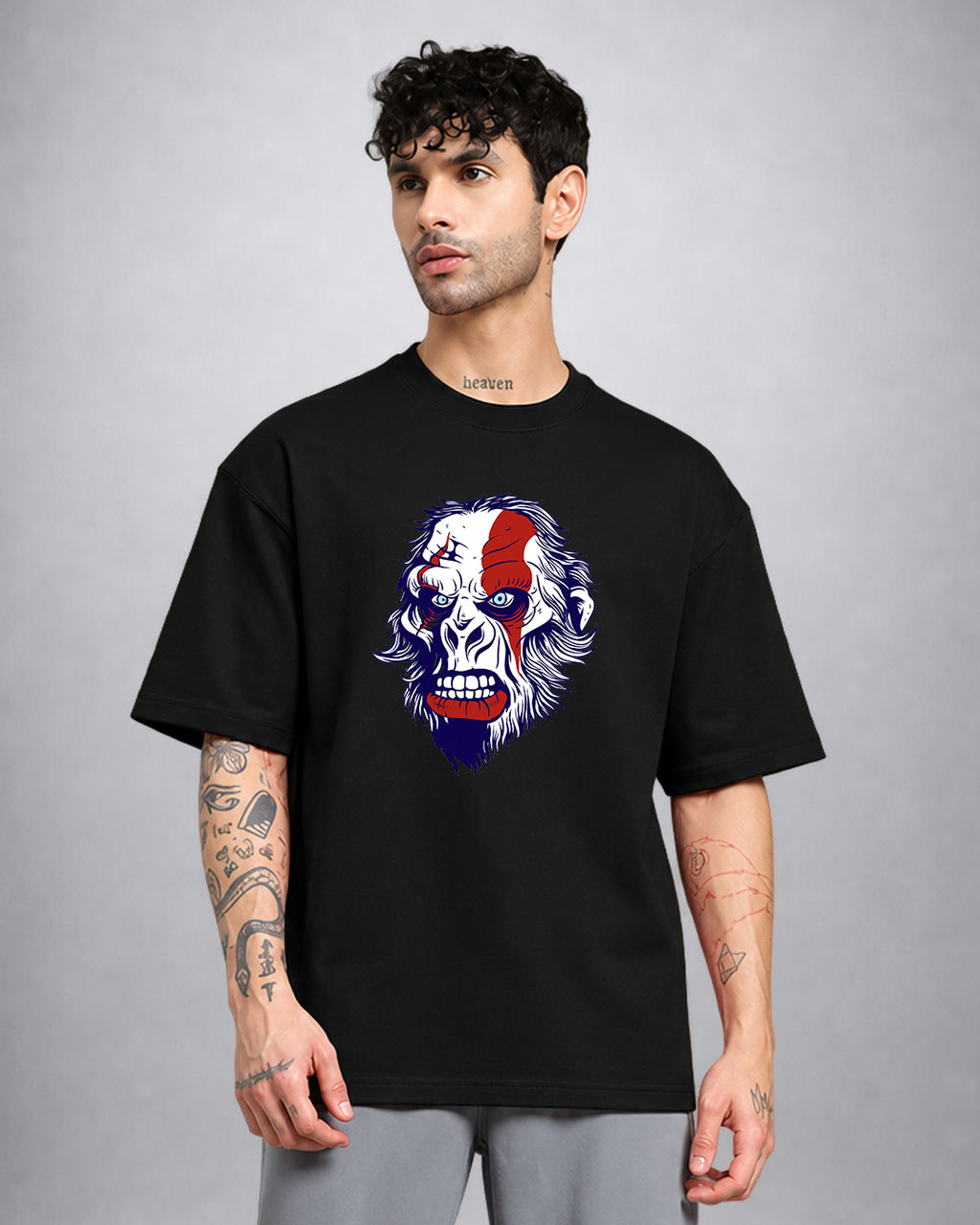 God Of War trippy t-shirt oversized fit by Opium Valley