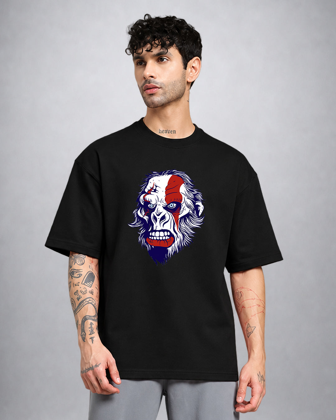 God Of War trippy t-shirt oversized fit by Opium Valley