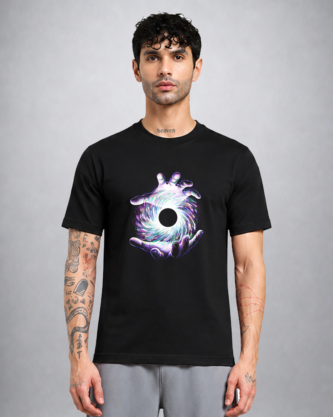 Hands of Light psychedelic T-shirt in regular fit with mystical trippy artwork