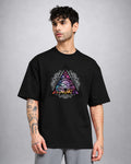 Illuminati psychedelic trippy t-shirt oversized fit with dark consciousness design