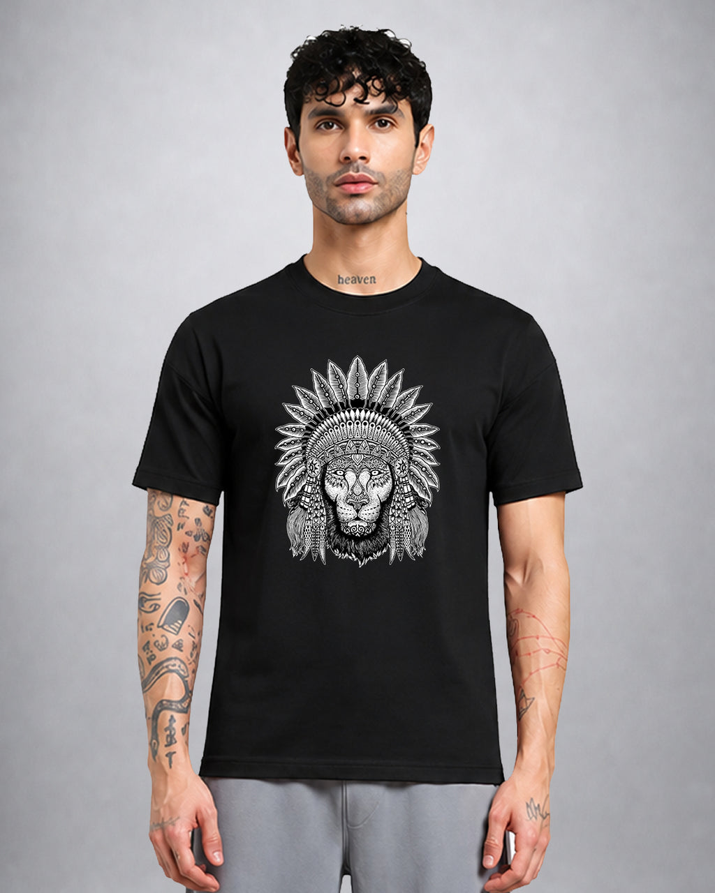 King psychedelic trippy t-shirt regular fit with dark mystical streetwear design