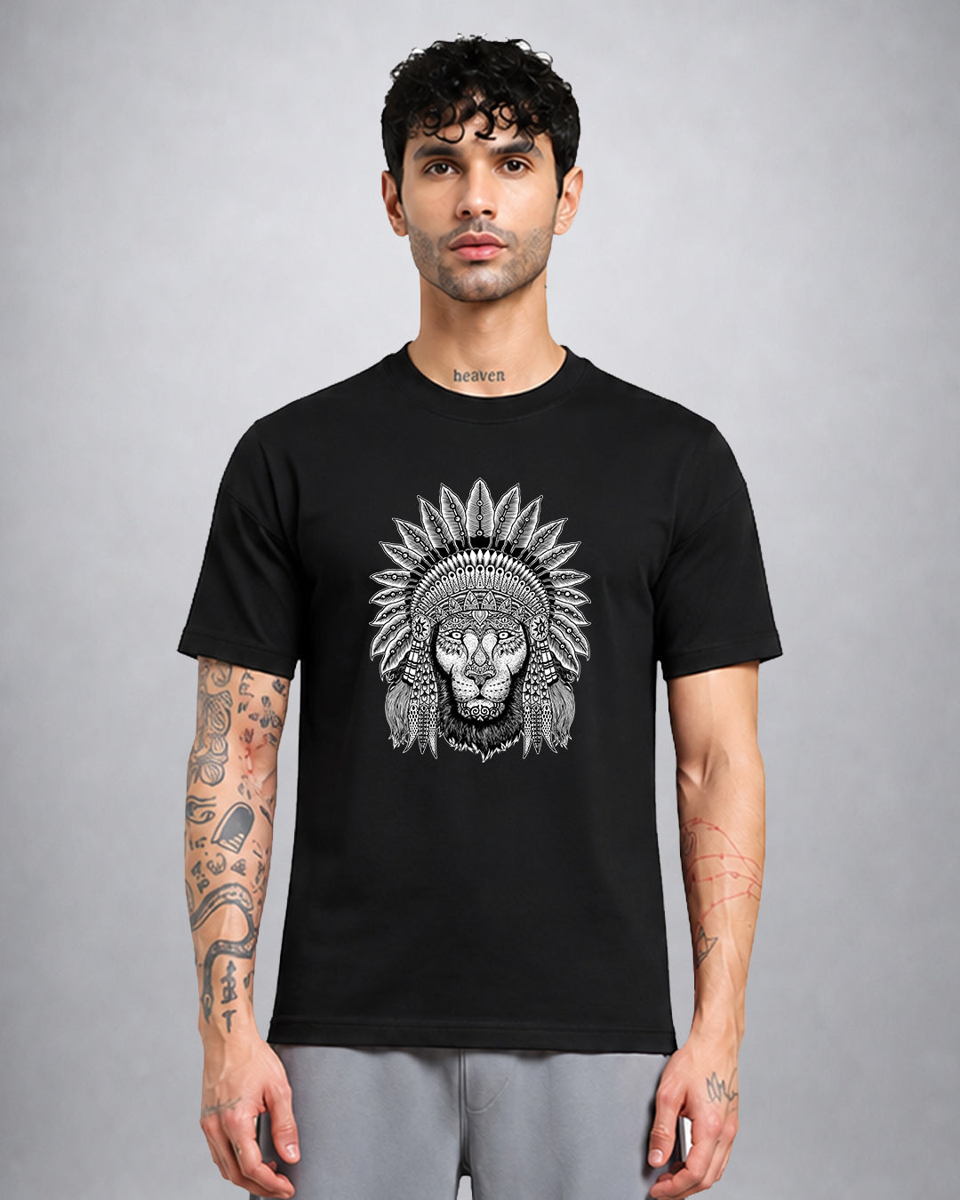 King psychedelic trippy t-shirt regular fit with dark mystical streetwear design