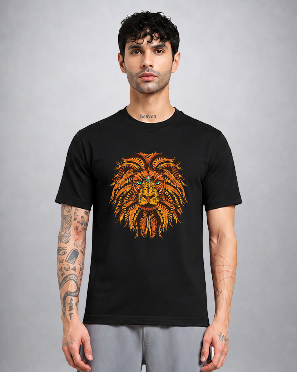Leon psychedelic trippy t-shirt regular fit with dark mystical streetwear design