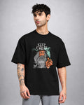 Let That Shit Go psychedelic trippy t-shirt oversized fit with mystical streetwear design