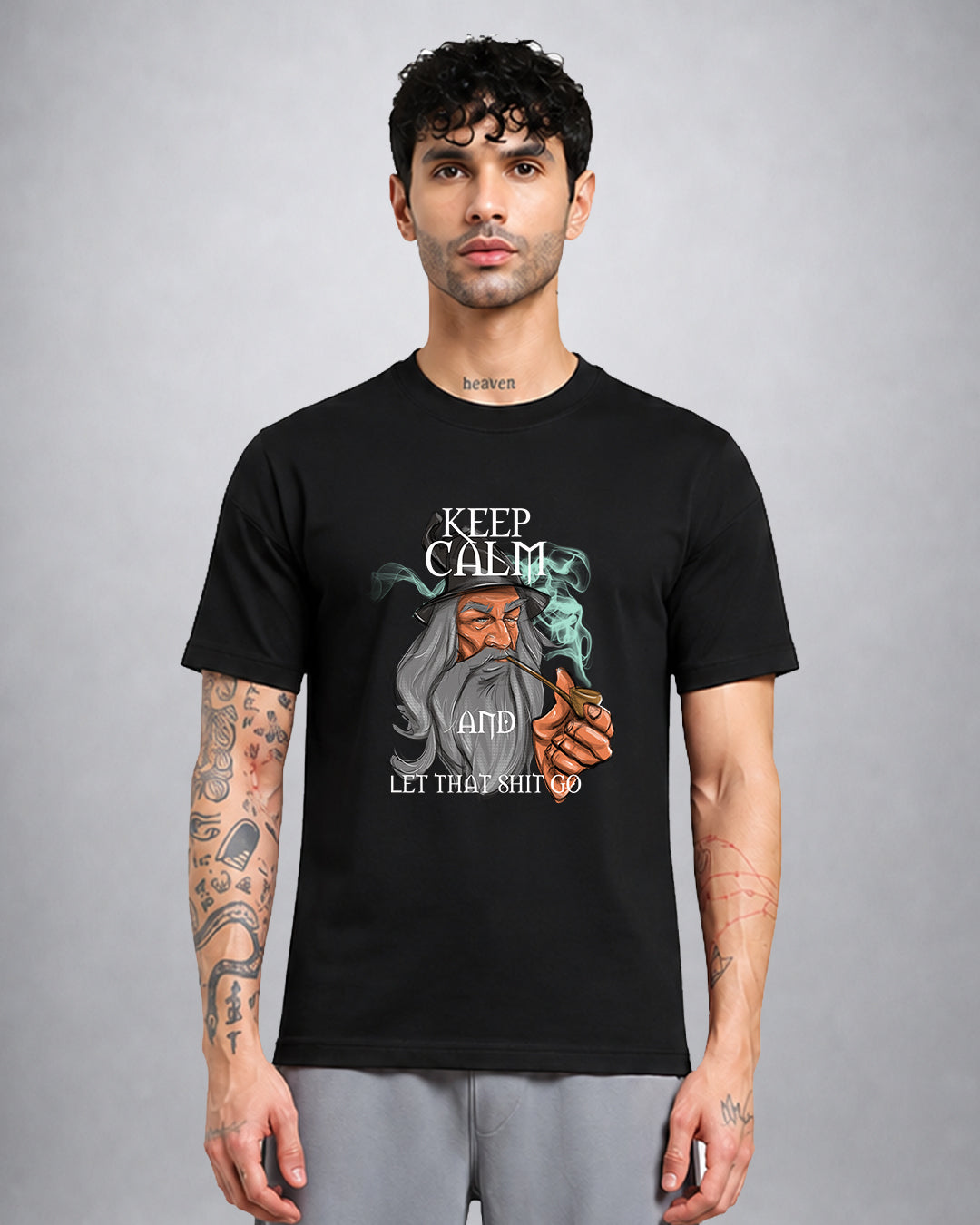 Let That Shit Go psychedelic trippy t-shirt regular fit with rebellious streetwear design
