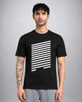 Minimal trippy psychedelic T-shirt in regular fit by Opium Valley