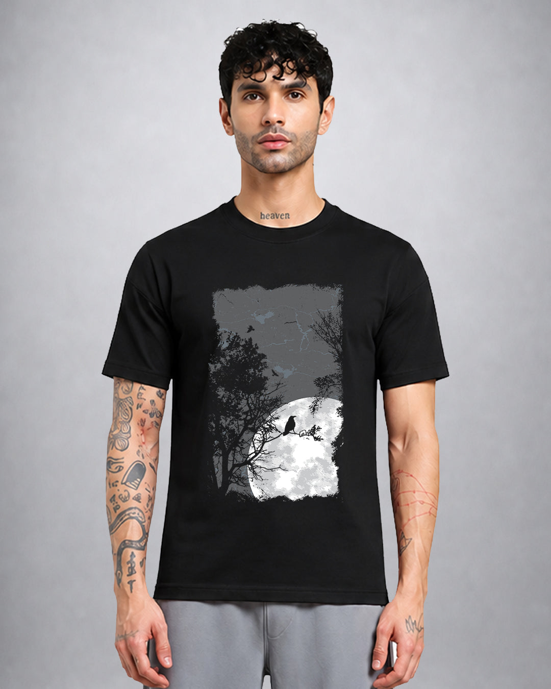 Moon TRIPPY TSHIRT regular fit psychedelic streetwear by Opium Valley