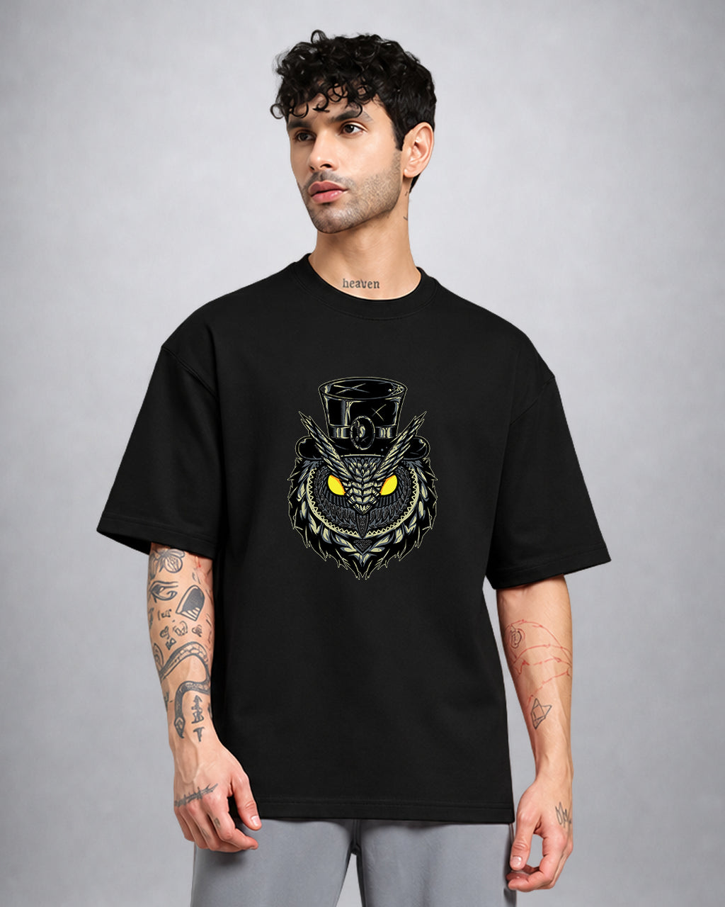 Mr. Owl TRIPPY TSHIRT oversized fit psychedelic streetwear by Opium Valley