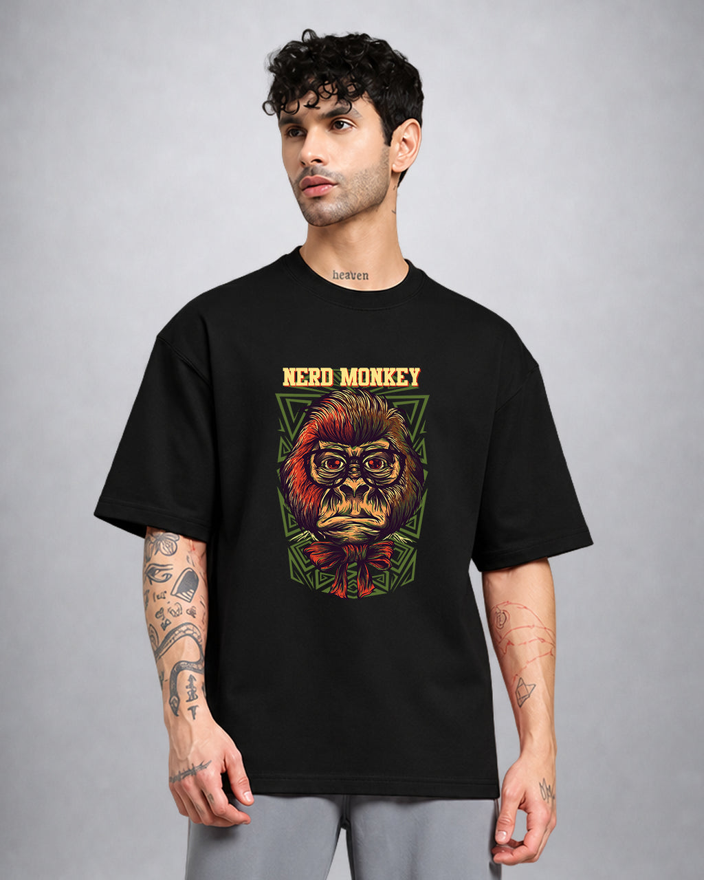 Nerd Monkey TRIPPY TSHIRT oversized fit psychedelic streetwear by Opium Valley