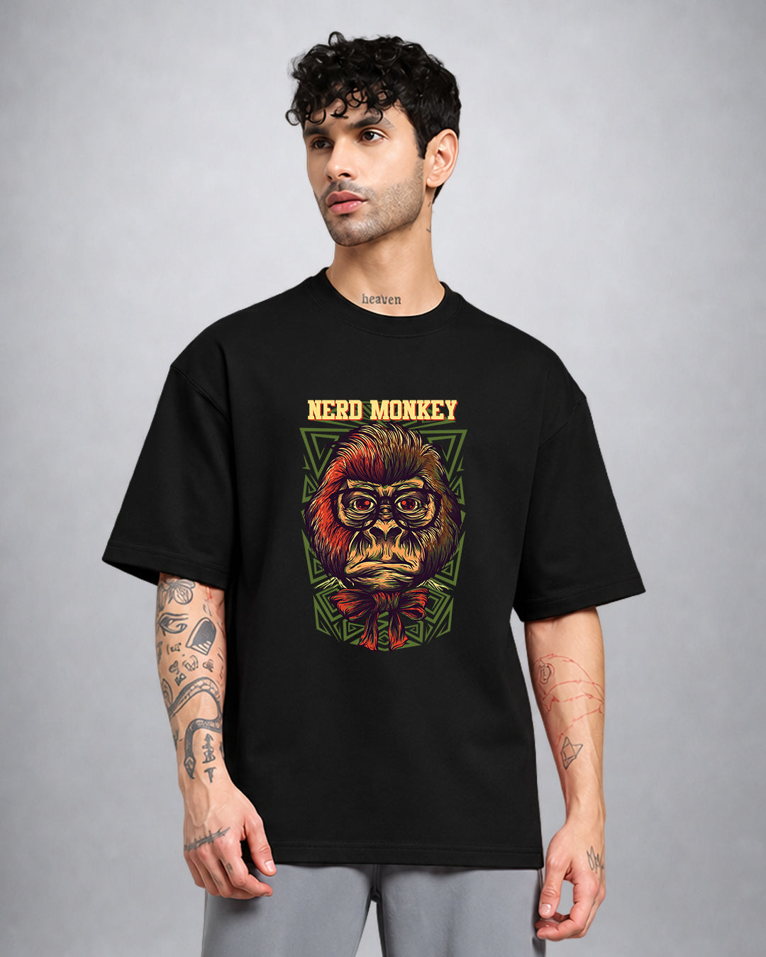 Nerd Monkey TRIPPY TSHIRT oversized fit psychedelic streetwear by Opium Valley