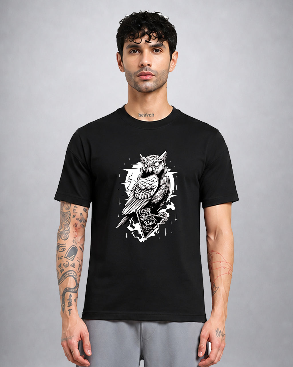 Night Owl TRIPPY TSHIRT regular fit psychedelic streetwear by Opium Valley