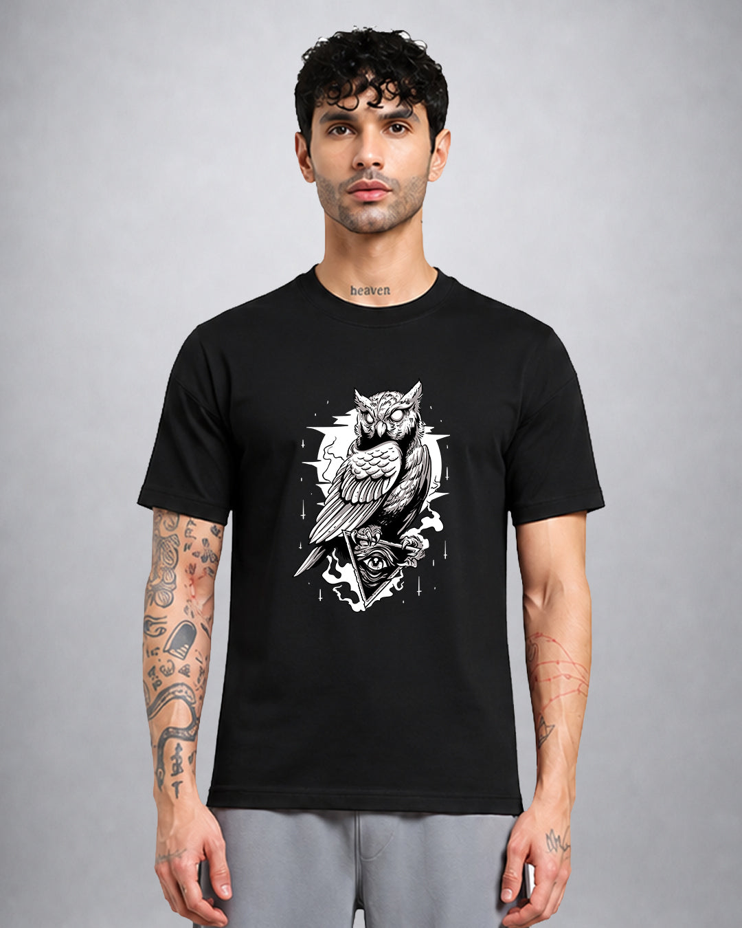 Night Owl TRIPPY TSHIRT regular fit psychedelic streetwear by Opium Valley