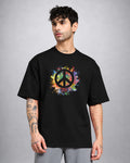 Peace & Love psychedelic trippy T-shirt oversized fit by Opium Valley